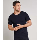 SCHIESSER Long Life Soft T-shirt (1-pack) - heren shirt korte mouwen blauwzwart