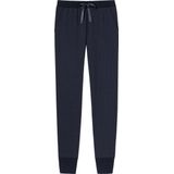 Schiesser Damen Schlafhose lang mit Bündchen Baumwolle Stretch - Mix + Relax