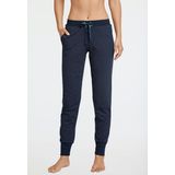 Schiesser Damen Schlafhose lang mit Bündchen Baumwolle Stretch - Mix + Relax
