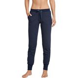 Schiesser Damen Schlafhose lang mit Bündchen Baumwolle Stretch - Mix + Relax