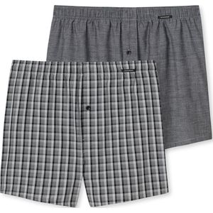 Schiesser - Boxershorts - Zwart - Verpakking van 2 Stuks