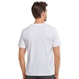 SCHIESSER Mix+Relax T-shirt - Korte Mouw - O-hals - Wit - 100% Katoen