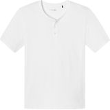 SCHIESSER Mix+Relax T-shirt - Korte Mouw - O-hals - Wit - 100% Katoen