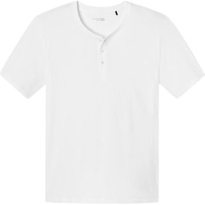 SCHIESSER Mix+Relax T-shirt - Korte Mouw - O-hals - Wit - 100% Katoen