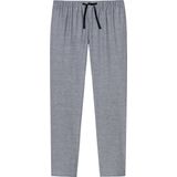 SCHIESSER Mix+Relax - Lounge Broek - Zwart met Wit Visgraat - Katoen