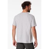 SCHIESSER Mix+Relax T-shirt - korte mouw V-hals - lichtgrijs melange