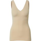 Schiesser - Invisible Soft - Tanktop - Sand - 75% Polyamide, 25% Elastaan