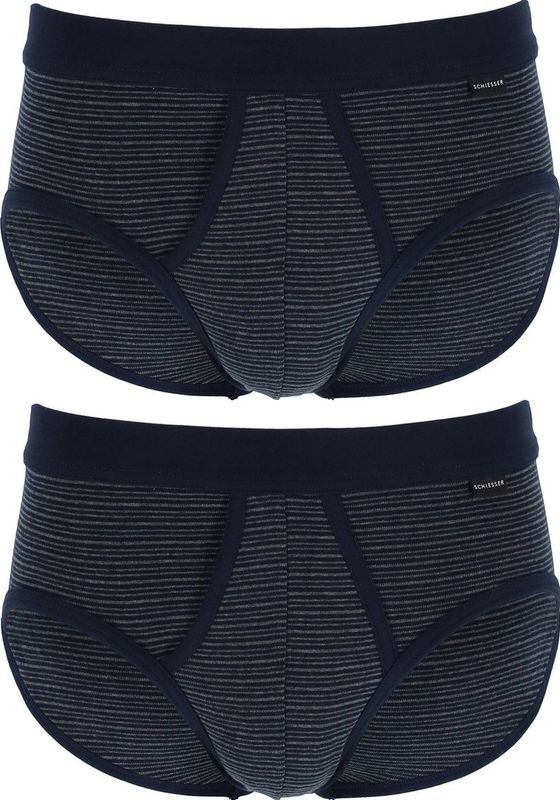 SCHIESSER - Boxershorts - Zwart - 100% Katoen - Set van 2