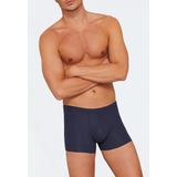SCHIESSER - Laser Cut - Boxershort - Blauw - Aansluitende Pasvorm, Stretch Katoen