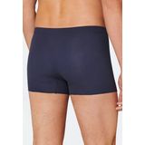 SCHIESSER - Laser Cut - Boxershort - Blauw - Aansluitende Pasvorm, Stretch Katoen