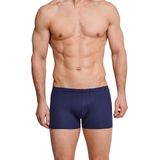 SCHIESSER - Laser Cut - Boxershort - Blauw - Aansluitende Pasvorm, Stretch Katoen