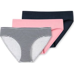 Schiesser - Set van 3 - Meisjesonderbroeken - Veelkleurig - Biologisch Katoen