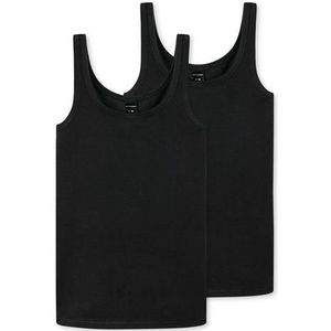 SCHIESSER - Onderhemd - Zwart - 2 Pack - Jersey