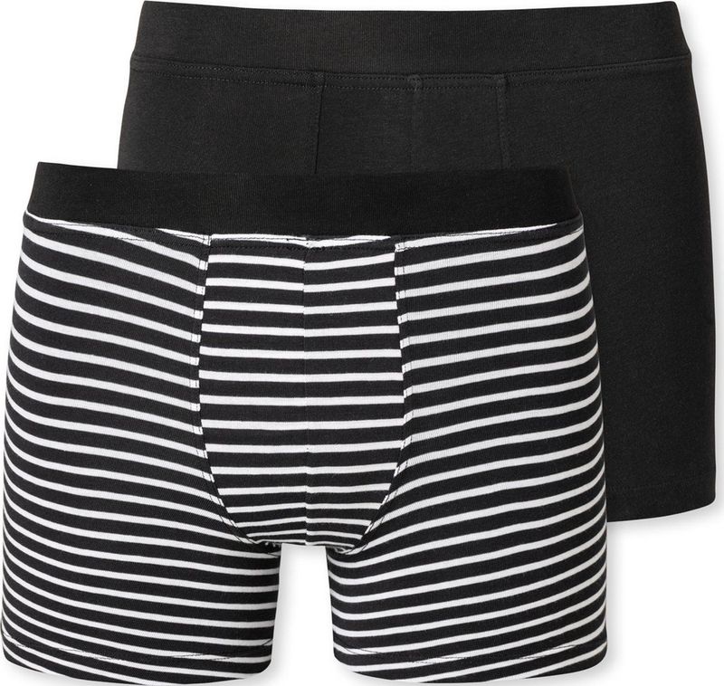 SCHIESSER - Ondergoed-Dubbelpak - Zwart - Organic Cotton