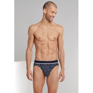 SCHIESSER - 95/5 - Slips - Nachtblauw/Rood/Wit - Biologisch Katoen