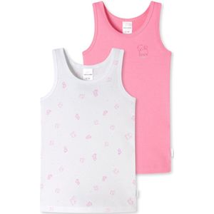 Schiesser Meisjesonderhemden tops 2 stuks, meerkleurig 3, 128 cm