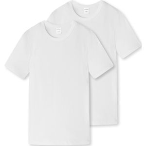 SCHIESSER - Shirt - Wit - Katoen - 2 Pack