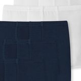 Schiesser - 95/5 Organic - Onderbroek - Donkerblauw/Wit - 5 Pack - Comfortabele Beenuitsnijding