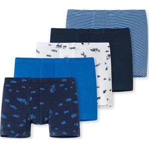 Schiesser - 95/5 Organic - Onderbroek - Donkerblauw/Wit - 5 Pack - Comfortabele Beenuitsnijding