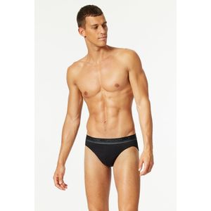 Schiesser - Uncover - Set van 3 Herenslips - Zwart - Elastische Jersey