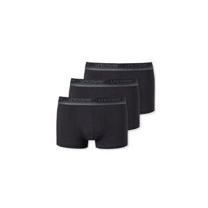 Schiesser - Uncover - Boxershorts - Zwart - Katoen - Set van 3
