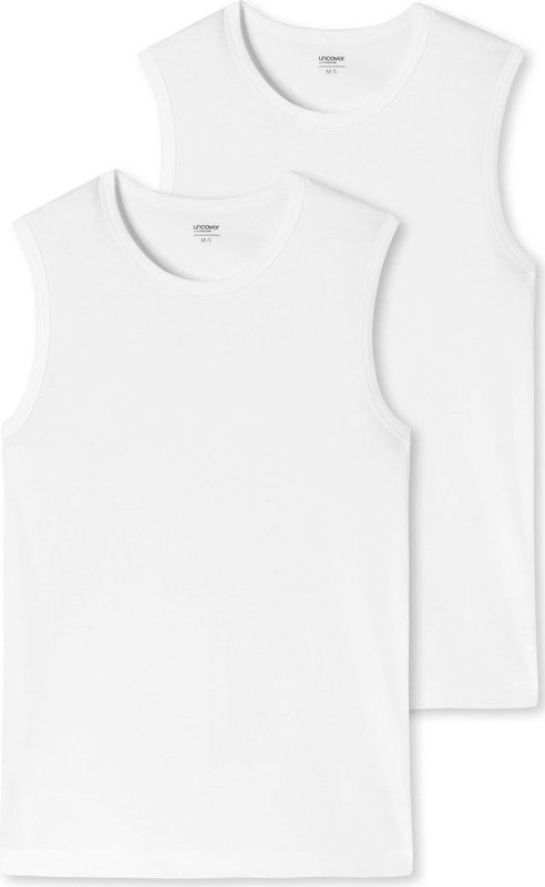 Schiesser - Uncover - Heren Tanktop - Wit - 2-Pack