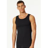 Schiesser - Hemd - Zwart - 2 Stuks - Mouwloos - Ronde Hals