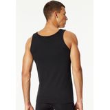 Schiesser - Hemd - Zwart - 2 Stuks - Mouwloos - Ronde Hals