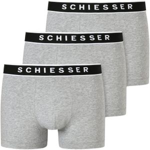 Schiesser - 173983 - Boxershort - Grijs Melange - Biologisch Katoen - 3-Pack