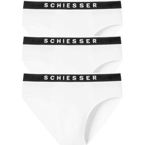 Schiesser - Heren Slips - Zwart - Biologisch Katoen - Comfortabele Pasvorm