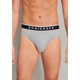 Schiesser - 173983 - Boxershorts - Grey Melange - 95% Katoen / 5% Elastaan - 3-pack