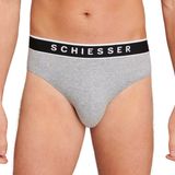 Schiesser - 173983 - Boxershorts - Grey Melange - 95% Katoen / 5% Elastaan - 3-pack