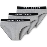 Schiesser - 173983 - Boxershorts - Grey Melange - 95% Katoen / 5% Elastaan - 3-pack