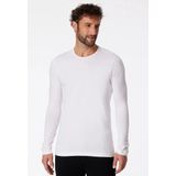 Schiesser - Heren Shirt - Lange Mouw - Wit - Biologisch Katoen