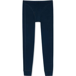 Heren - Lange Onderbroek - Biologisch Katoen - Zwart en Blauw