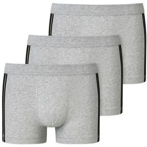 Schiesser - 173816 - Boxershorts - Grey Melange - 95% Katoen, 5% Elastomeer - 3-Pack