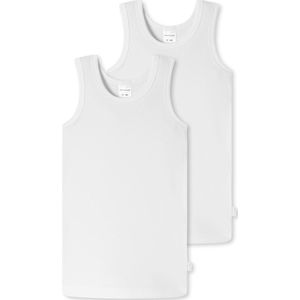 Schiesser - 95/5 - Onderhemd - Wit - 2 Pack, 100% Biologisch Katoen