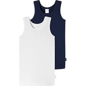 SCHIESSER Onderhemd  navy / wit