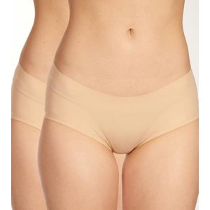 Uncover by Schiesser 2PACK Panty Dames Onderbroek - sand - Maat XXL