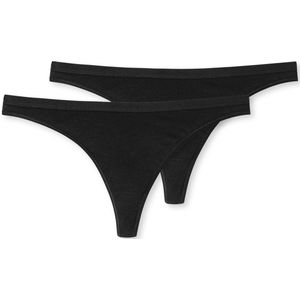Schiesser - 174293 - Ondergoed - Black - 95% Biologisch Katoen - 2-pack