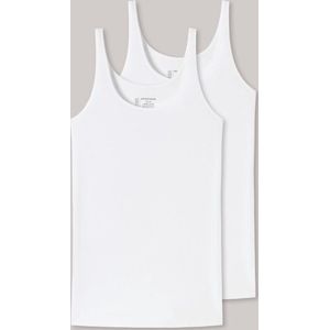 Organic - 2-Pack Dames Hemden - Basics - Wit - Biologisch Katoen