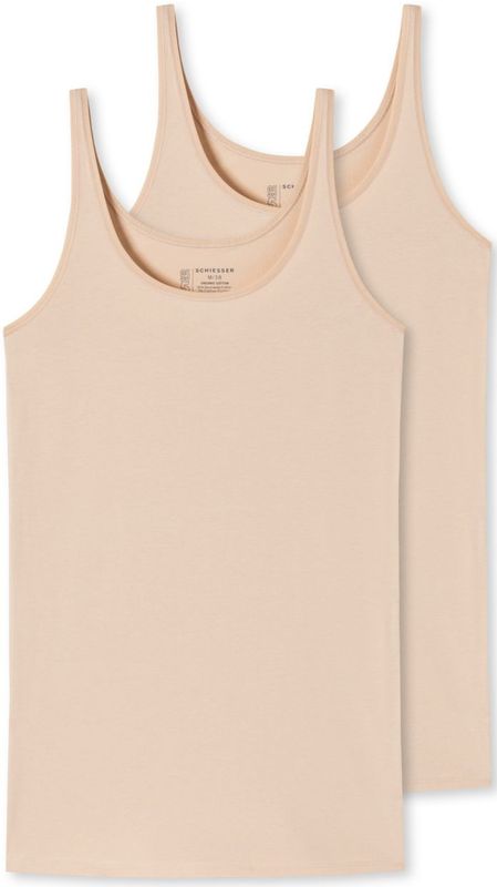 Schiesser - 174389 - Ondershirt - Sand - 95% Katoen / 5% Elastaan