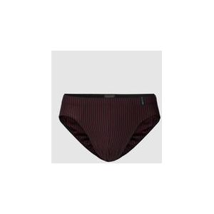 SCHIESSER Long Life Soft slip (1-pack) - heren supermini rood-zwart gestreept