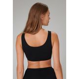 Schiesser Bustier 2-pack zonder cups Biologisch katoen zwart - 95/5 Dames Beha - schwarz