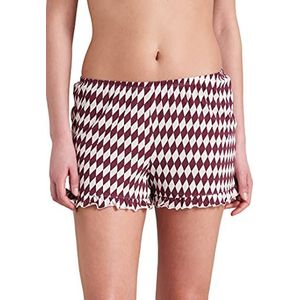 Schiesser Schlafhose Kurz Bas de Pijama, Bordeaux, 44 Femme