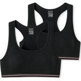 Schiesser Mädchen 2 PACK Unterwäsche Bustier - Organic Cotton - Rippe