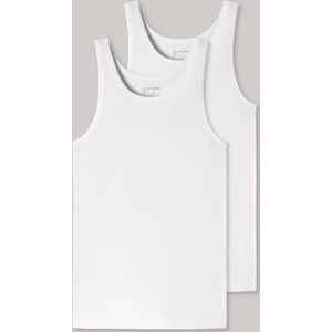 Schiesser 95 5 Organic Heren Shirt 0 0 - Wit - 2 pack