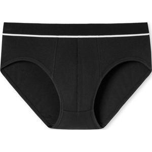 SCHIESSER - Retro Rib - Midi-slip - Zwart - Biologisch Katoen - 1-pack