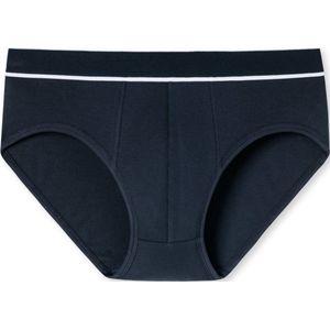 SCHIESSER Retro Rib slip (1-pack), heren midi-slip dubbelrib biologisch katoen donkerblauw - Maat: S