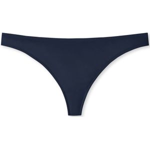Schiesser Onzichtbare string voor dames van kant, Nachtblauw.